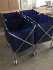 AG-SS023 more advanced 304 stainless steel hospital cleaning trolleys
